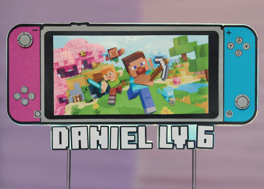 Cake topper "Minecraft"