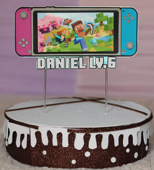 Cake topper "Minecraft"